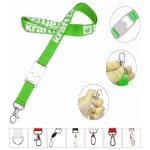 Polyester Lanyard with Bottle Opener Attached
