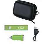 2000 mAh Deluxe Travel Kit Of Power Bank