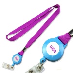 Polyester Lanyard with Retractable Badge Reel