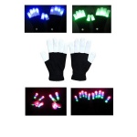LED Flashing Finger Lighting Gloves