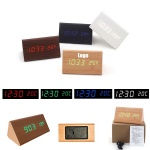 Cube Wooden Alarm Clock