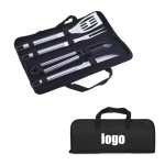 4 Piece Stainless Steel BBQ Set