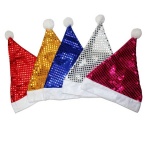 Santa Hats With Bling Sequins