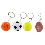 Stress Reliever Ball Key Chains W/ custom logo