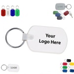 Circle Cape Rectangular PVC Key Tag