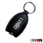 PU leather led keychain light