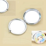Round Metal Compact Mirror