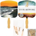 Quantity Fan with Wooden Stick