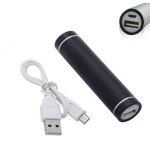 2000 mAh Metallic Cylinder Power Bank