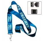 Lanyard with metal bulldog clip and quick release