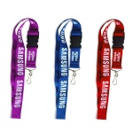 Lanyard with metal swivel snap hook and snap buckle release