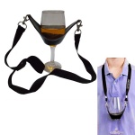 Lanyard with wine holder