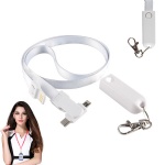 3-in-1 Nylon Lanyard Charging Cable