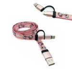 3-in-1 Polyester Charging Cable